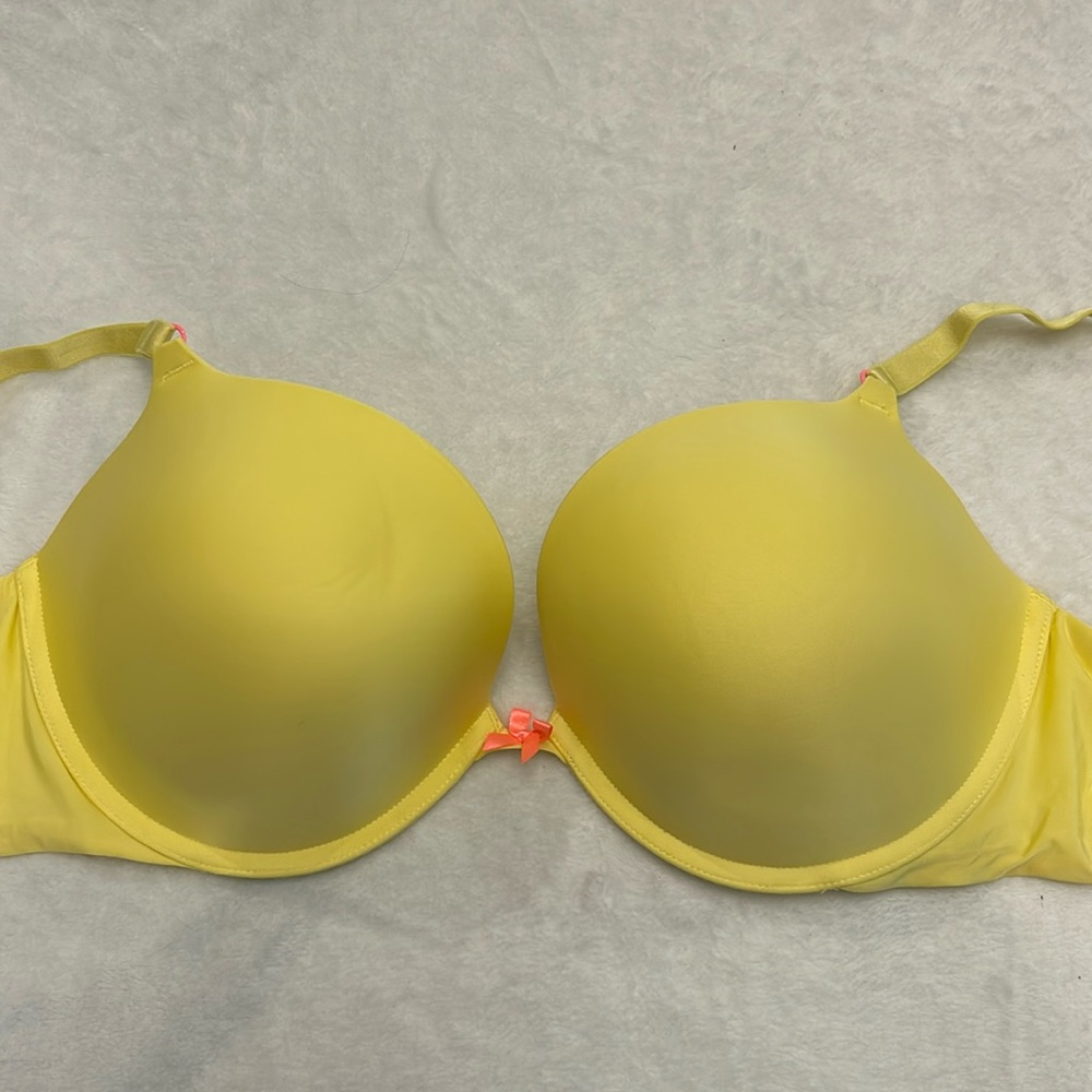 VS push up full coverage daffodil yellow bra